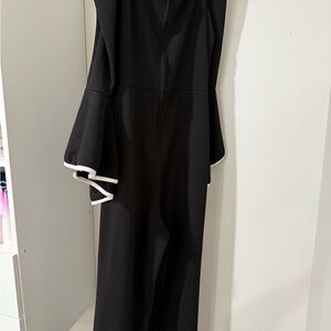 Charlotte Russe Black Jumpsuit with White Accents